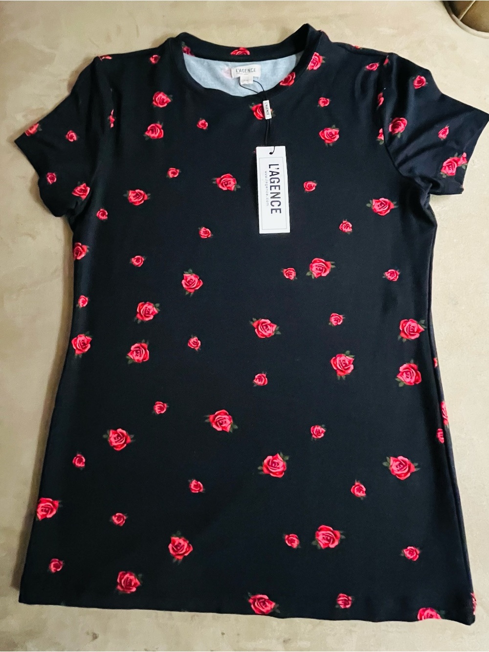L’AGENCE Ressi Printed Jersey Top - Picture 5 of 10